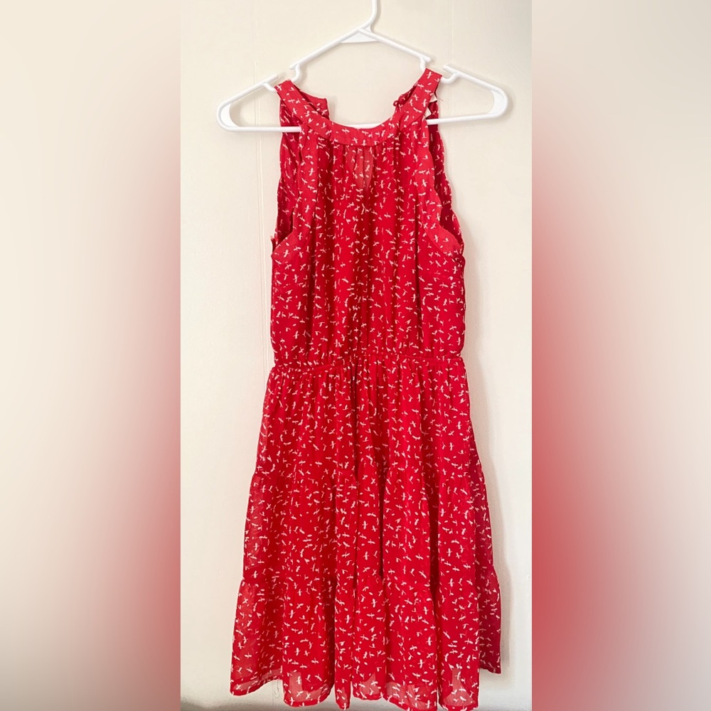 Red summer dress